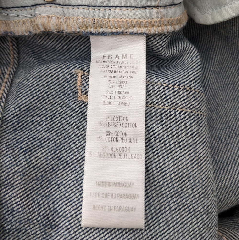 FRAME Distressed Dark Wash Jeans Size 31 - Picture 10 of 10